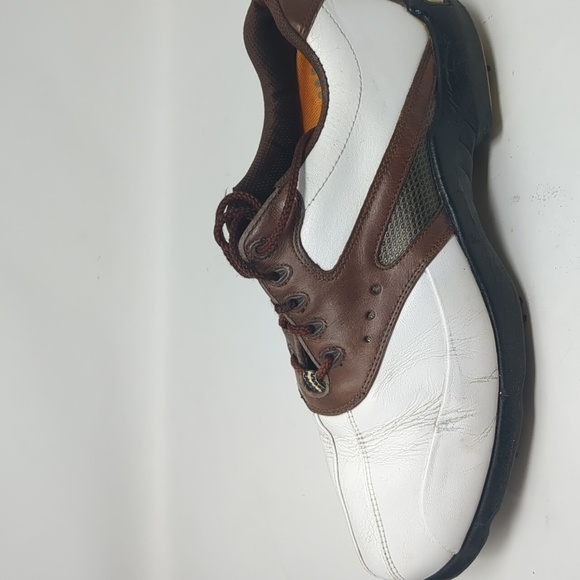 FootJoy Men\'s FJ Superlites Golf White Brown Shoes 58015 Size 10 main image 6